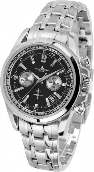 Jacques Lemans - Chronograph Edelstahl Index
