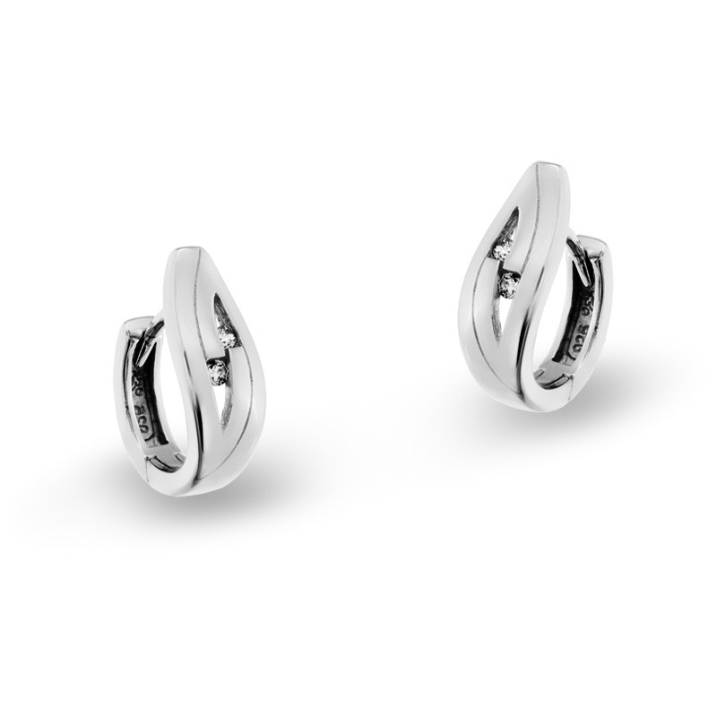 Optimus - Creolen mit Zirkonia Silber