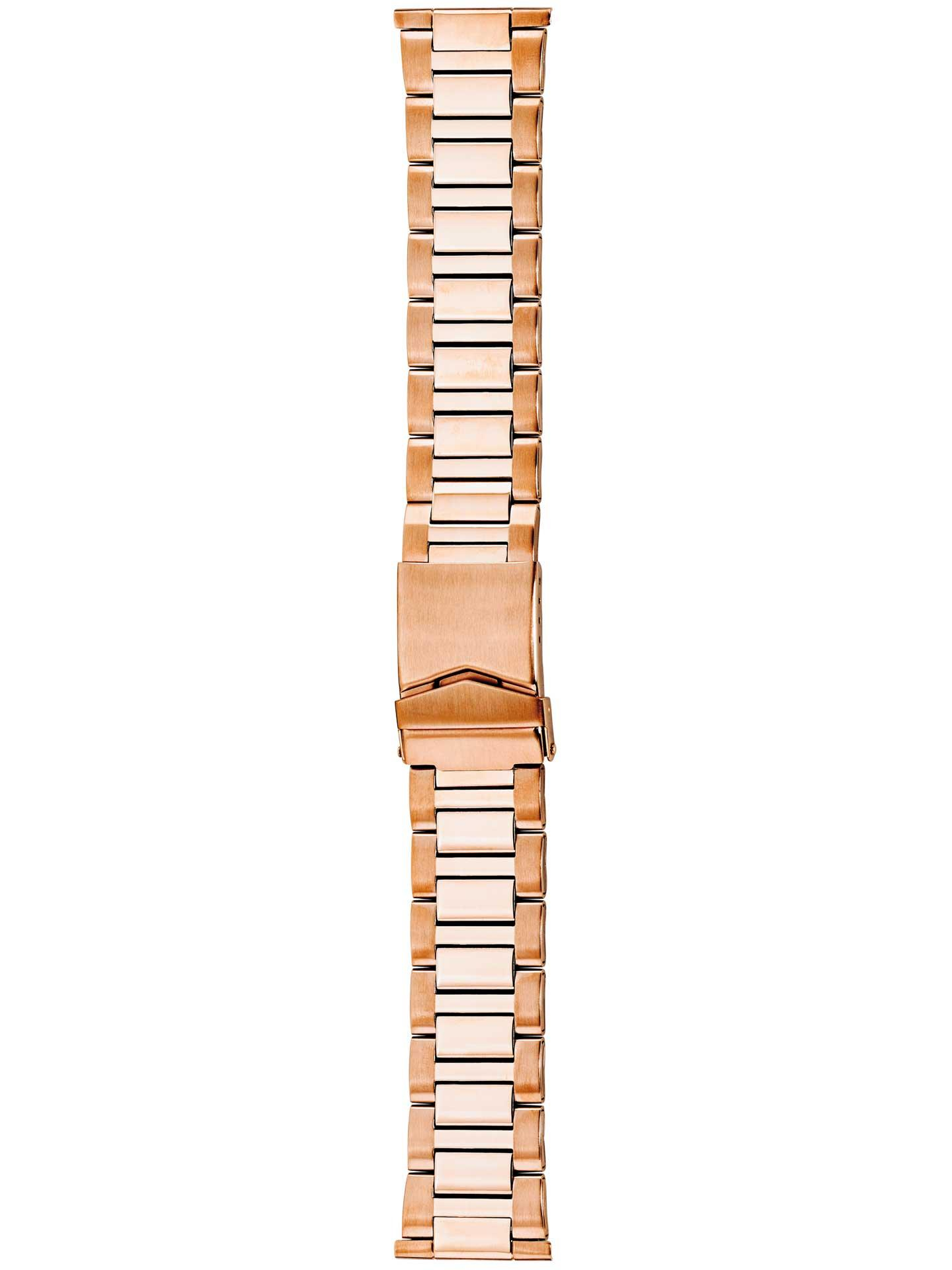 Edelstahlband 24mm roséfarbig