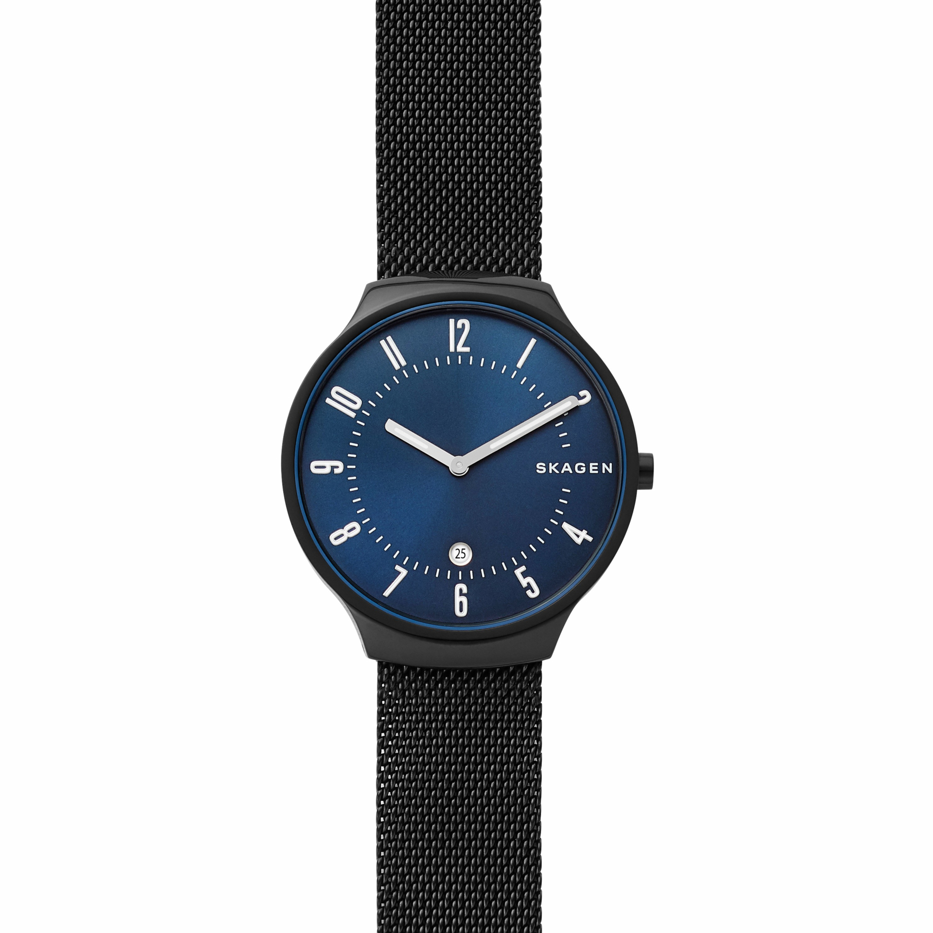 Skagen - Herrenuhr GSchwarz Milanaise