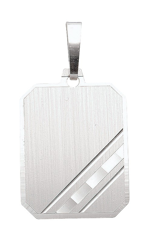 Gravurplatte eckig 17.5mm