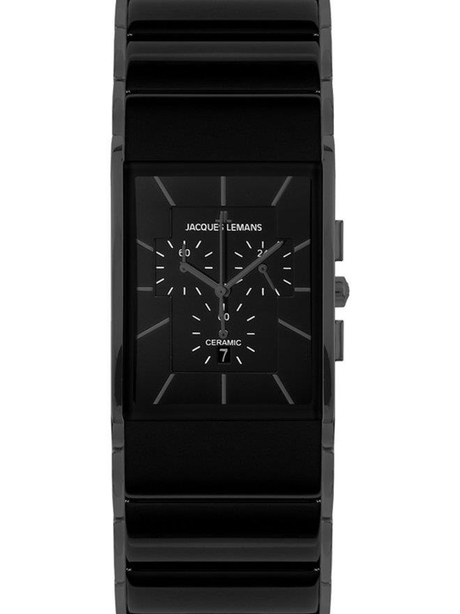 Jacques Lemans - Chronograph Keramik Schwarz
