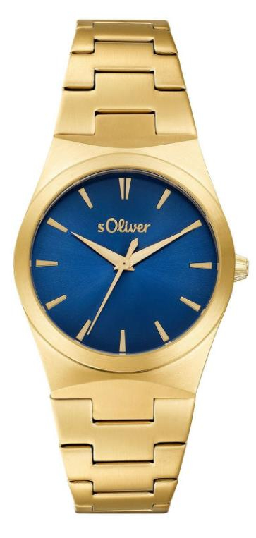 S.Oliver - Damenuhr goldfarbig