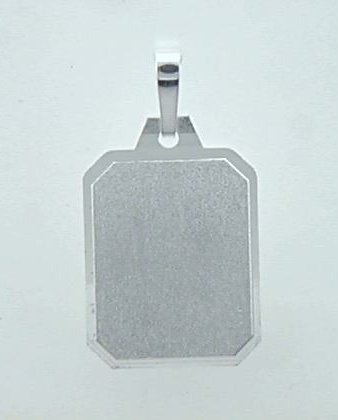 Gravurplatte eckig 18.5mm