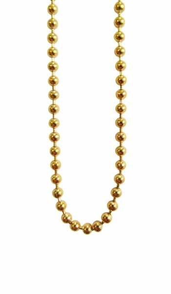 Kette 70cm Kugel 2,0 goldfarbi