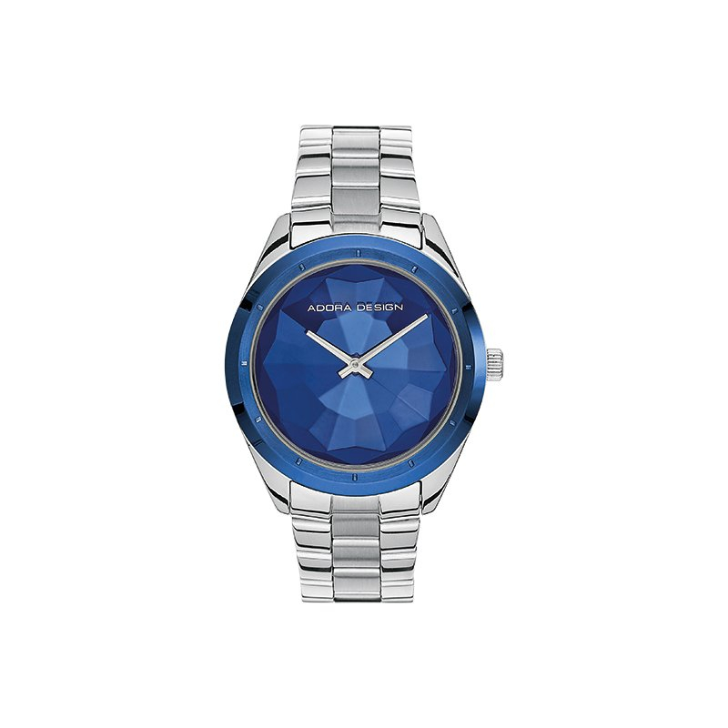 Adora - Damenuhr Silber Blau