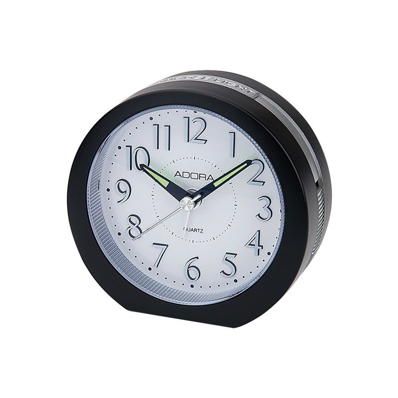 Adora - Quarzwecker analog schwarz