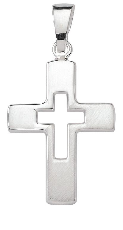 Basics - Anhänger Kreuz Silber