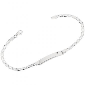 Basics - Gravurarmband Silber