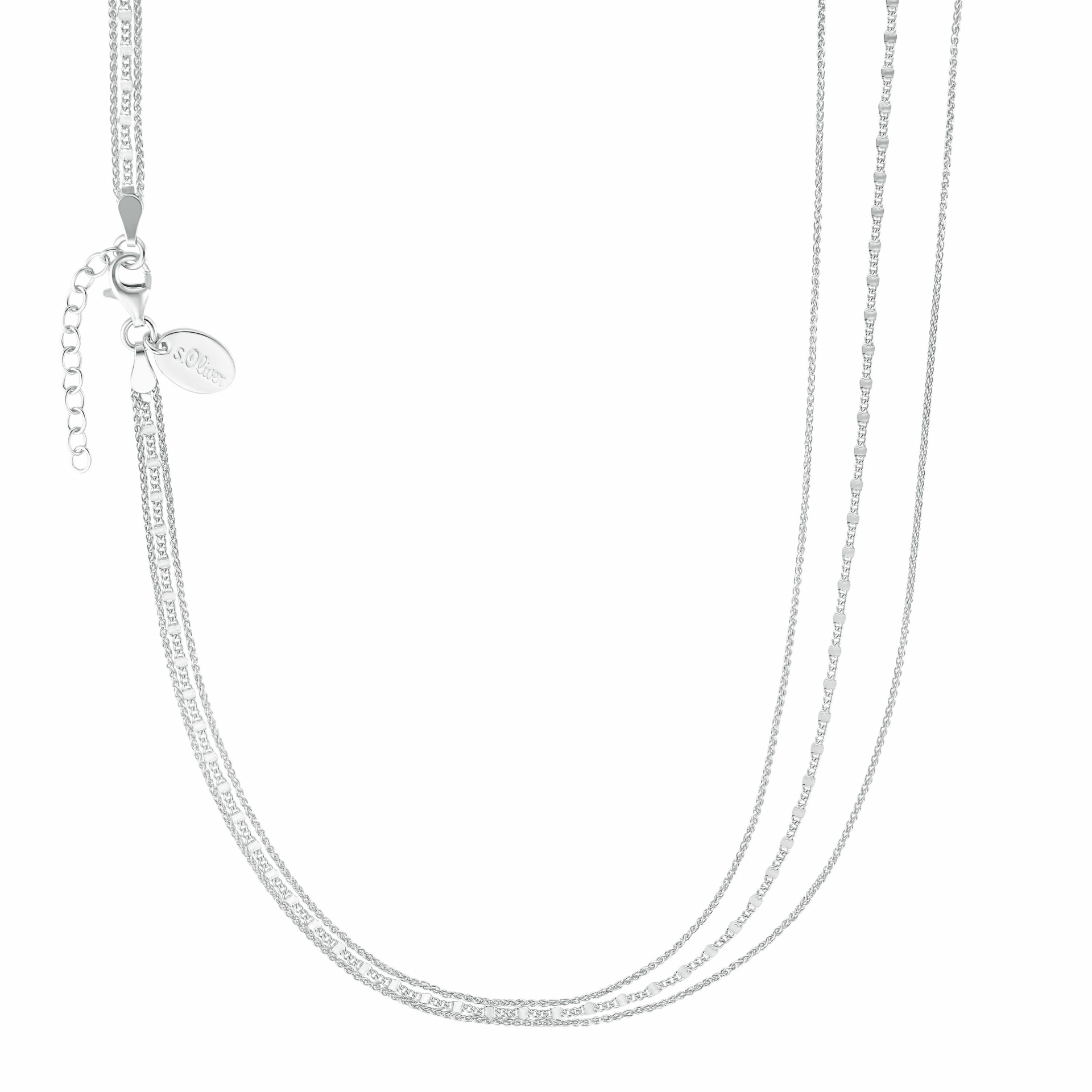 S.Oliver - Halsschmuck,42+3cm,Rundanker Silber 925