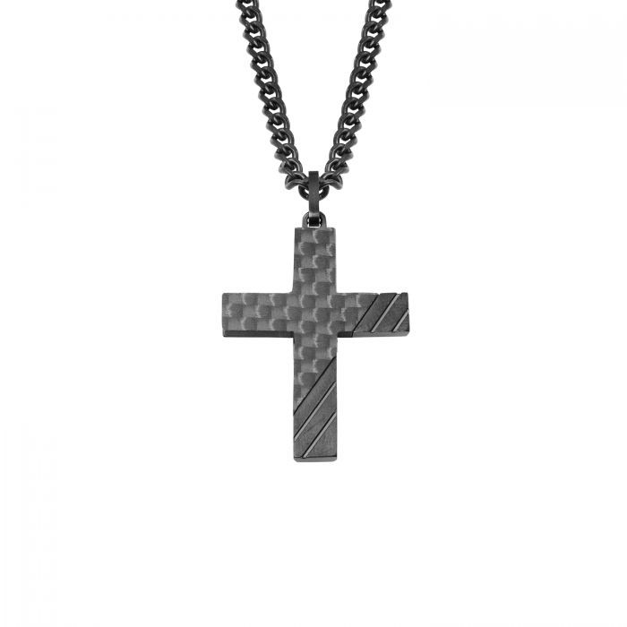 S.Oliver - Halsschmuck,50cm,Kreuz,Panzer