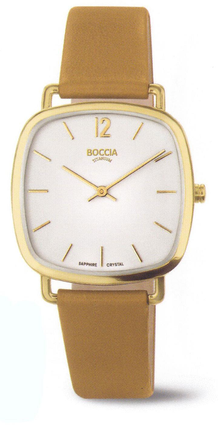 Boccia - Titan Saphirglas veganes Lederband