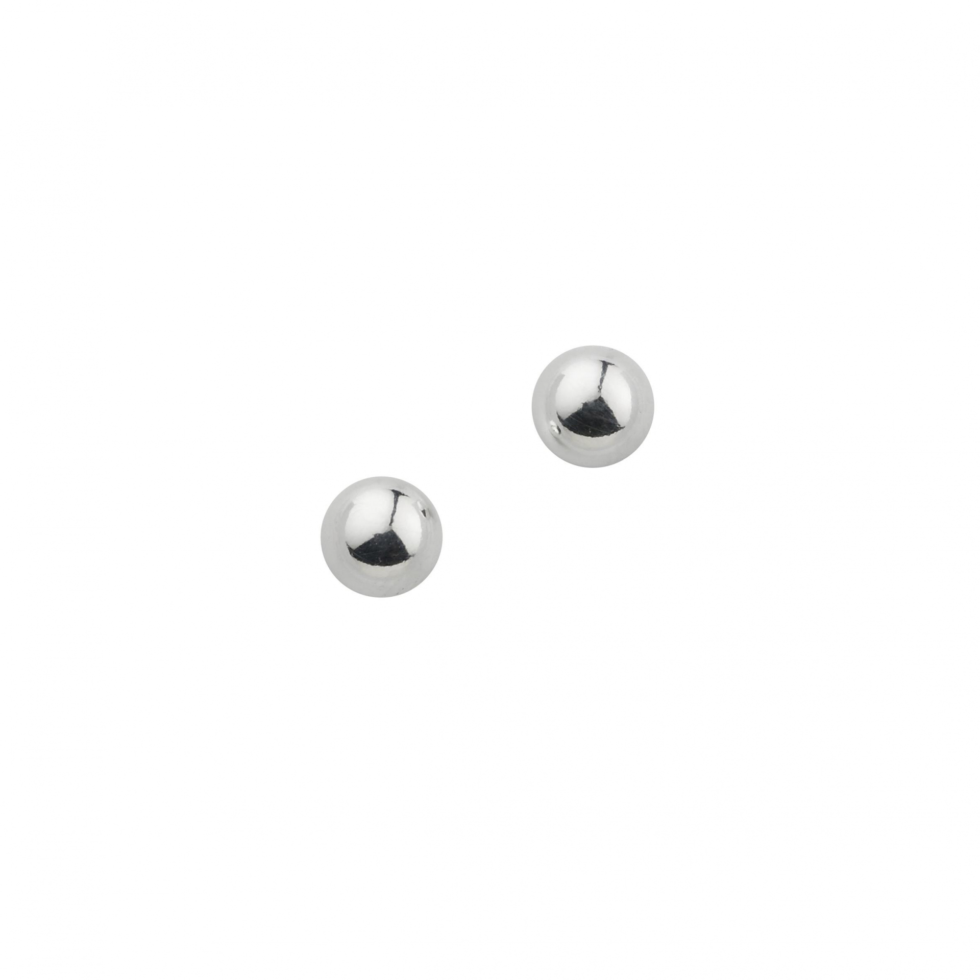 Basics - Ohrstecker Kugel Silber