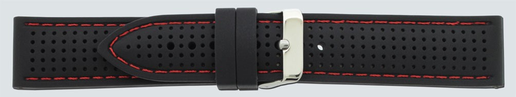 SILIKON-gelocht 22mm mit rot