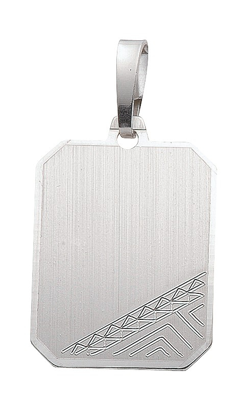 Gravurplatte eckig 17.5mm