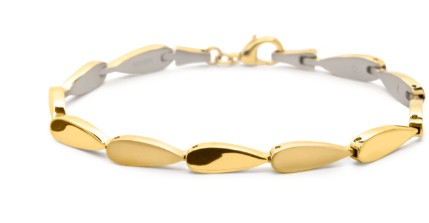 Boccia - Armband Titan goldfarbig