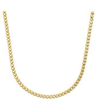 S.Oliver - Kette,55+5cm,IP gold Königskette 5.0mm
