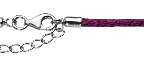 Seidenkette 45cm brombeer