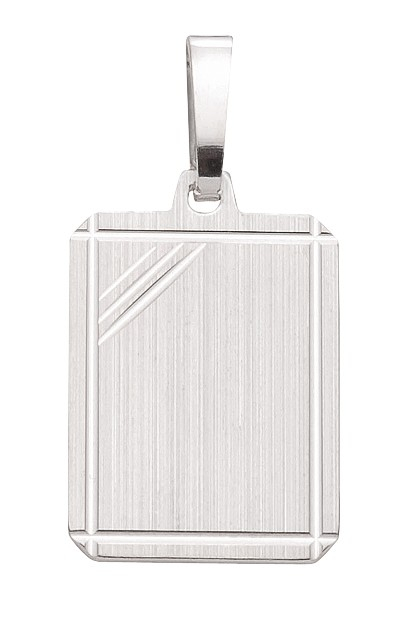 Gravurplatte eckig 16.6mm