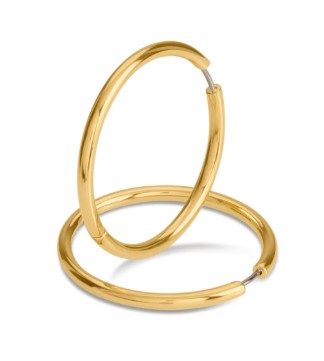 Boccia - Tiatn Creolen goldfarbig 40mm