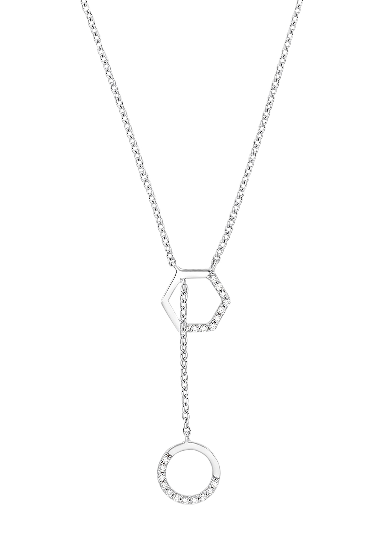 Y-Halskette aus Silber42+3cm,Rundanker
