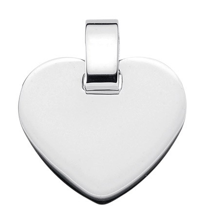 Gravurplatte Herz 14.3mm