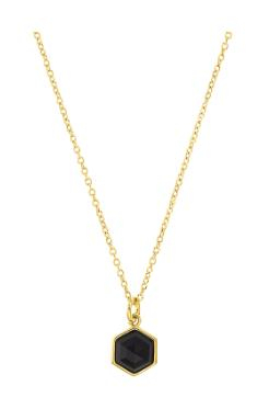 S.Oliver Kette 42+3cm,Hexagon Silber 925