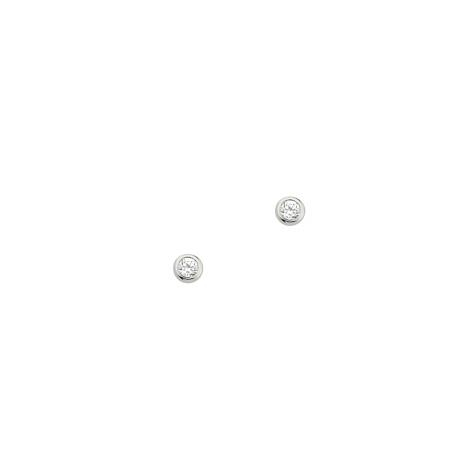 Basics - Ohrstecker Silber Zirkonia