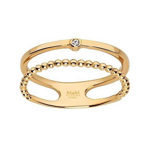 Ring, Edelstahl IP gold polier