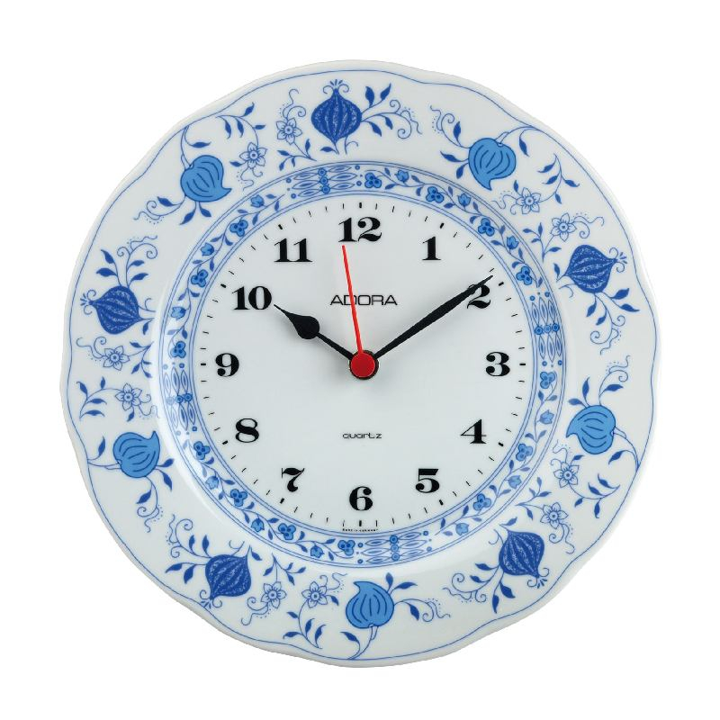 Basics - Wanduhr Teller blau