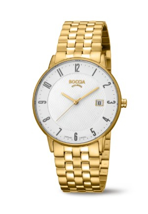 Boccia - Herrenuhr goldfarbig