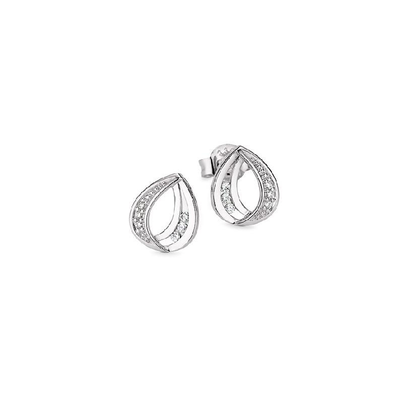 Basics - Ohrstecker Weißgold 333