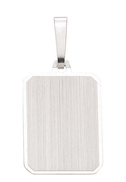 Gravurplatte eckig 16.6mm