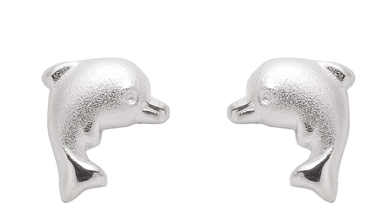 Ohrstecker Delphin Silber 925/