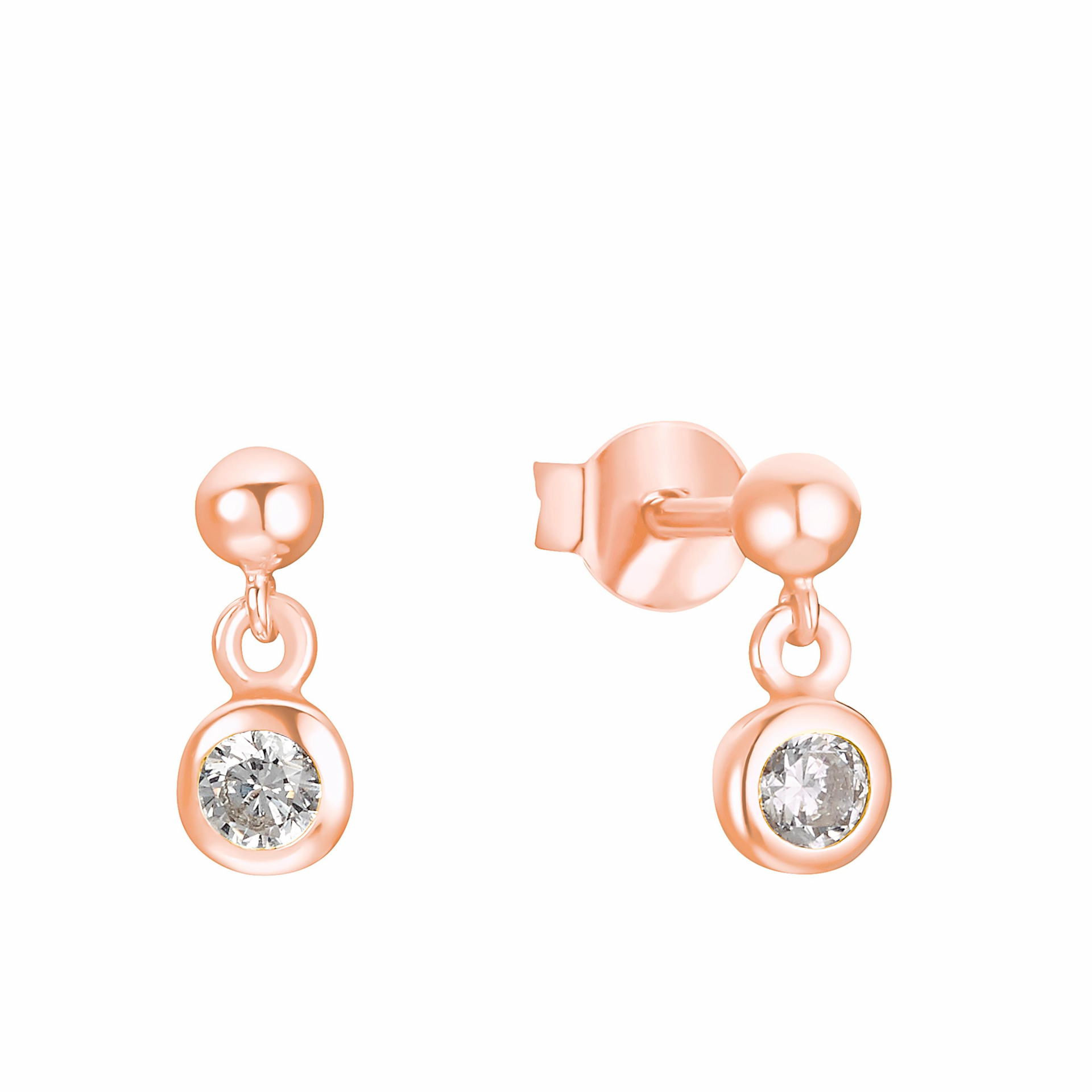 S.Oliver - Ohrschmuck,rosévergoldet Silber 925
