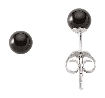 Ohrstecker Kugel Onix 4.2mm