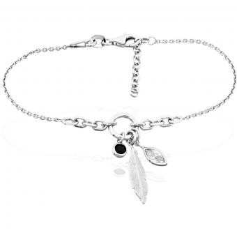 Optimus - Armband Silber Feder
