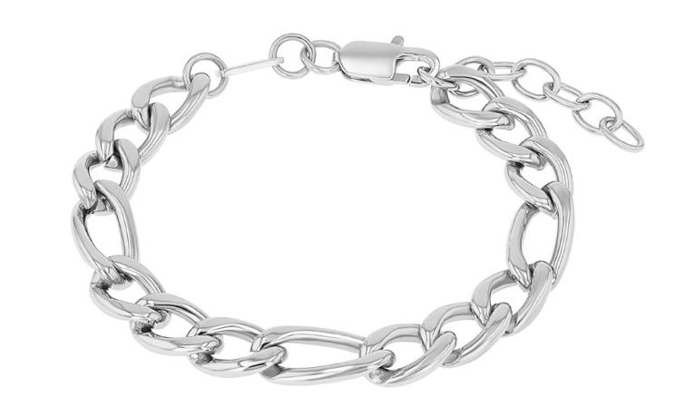 S.Oliver - Armschmuck,19+3cm,Figaro Edelstahl