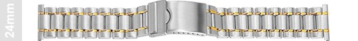 Metallband Bicolor 20-24mm