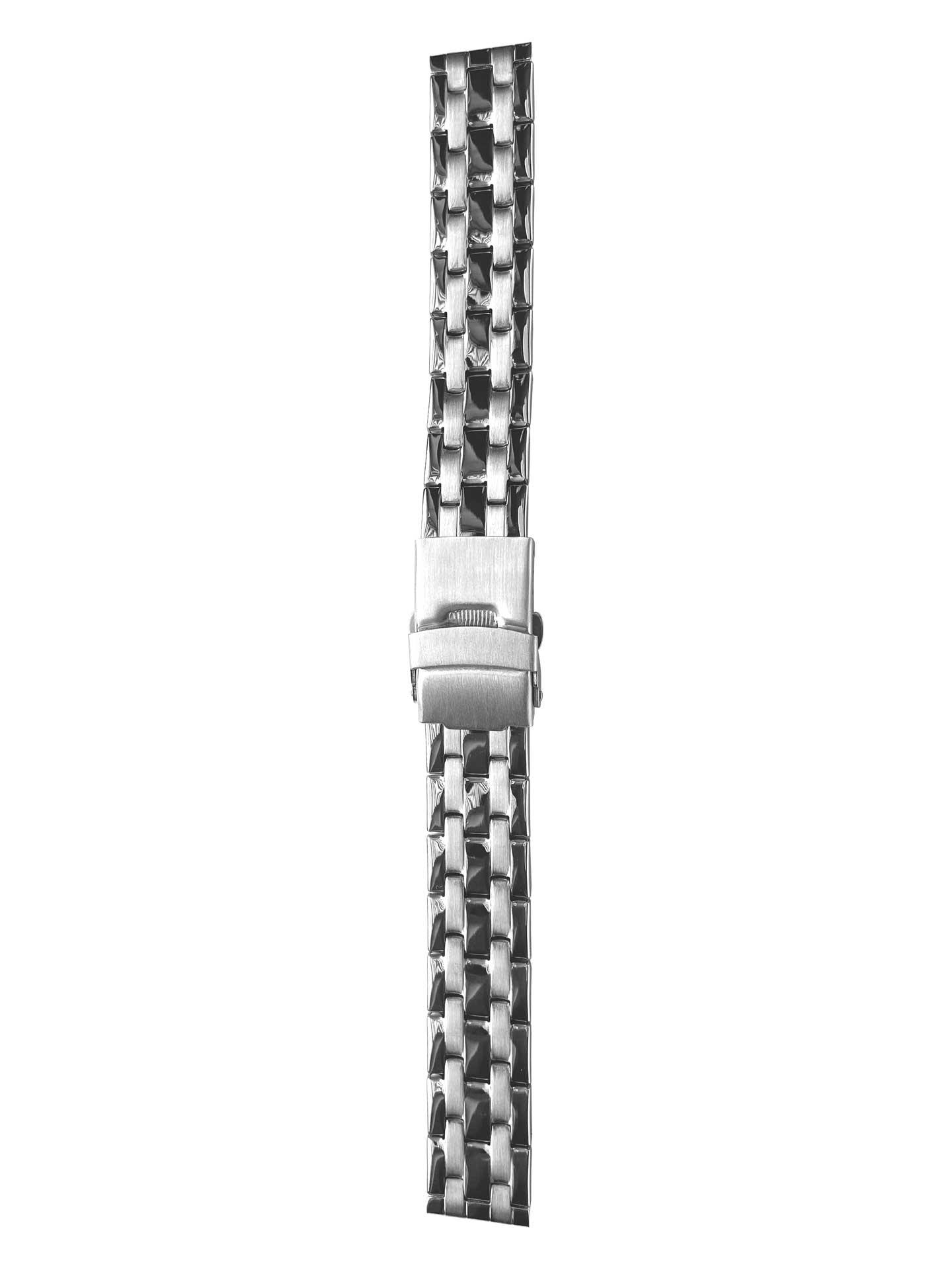 Edelstahlband 16mm halb-massiv silberfarbig
