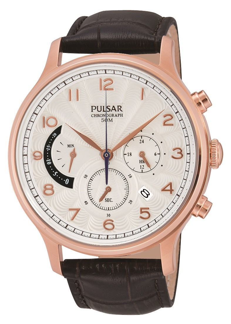 Pulsar - Herrenuhr Quarz Chrono Rosé