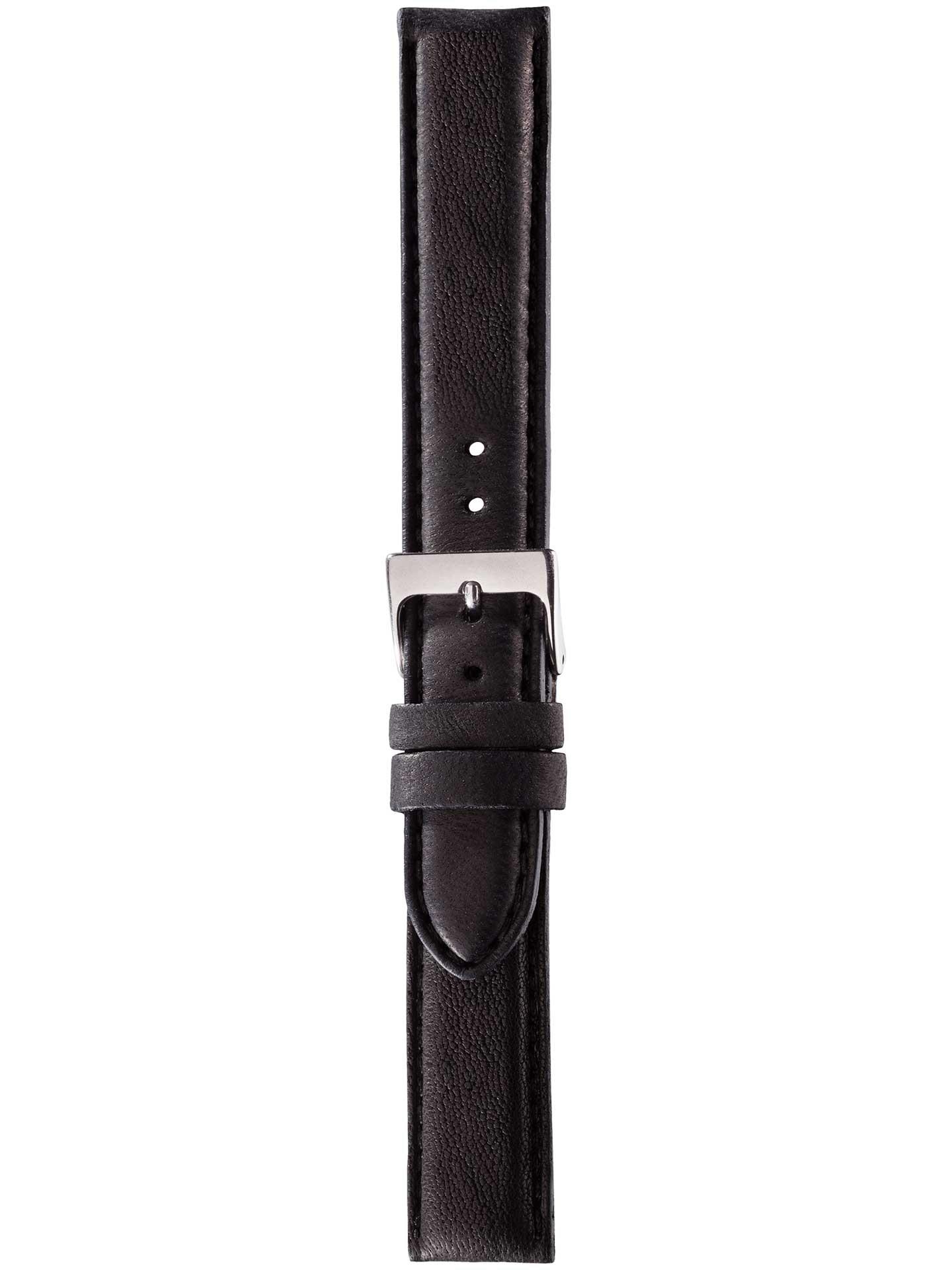 Lederband Mailand 18mm schwarz