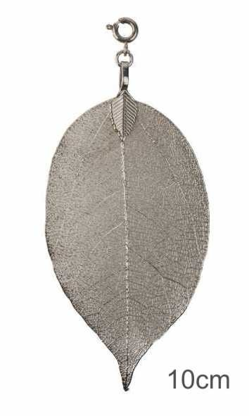 Blatt 10cm silberfarbig