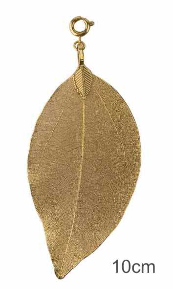 Blatt 10cm goldfarbig