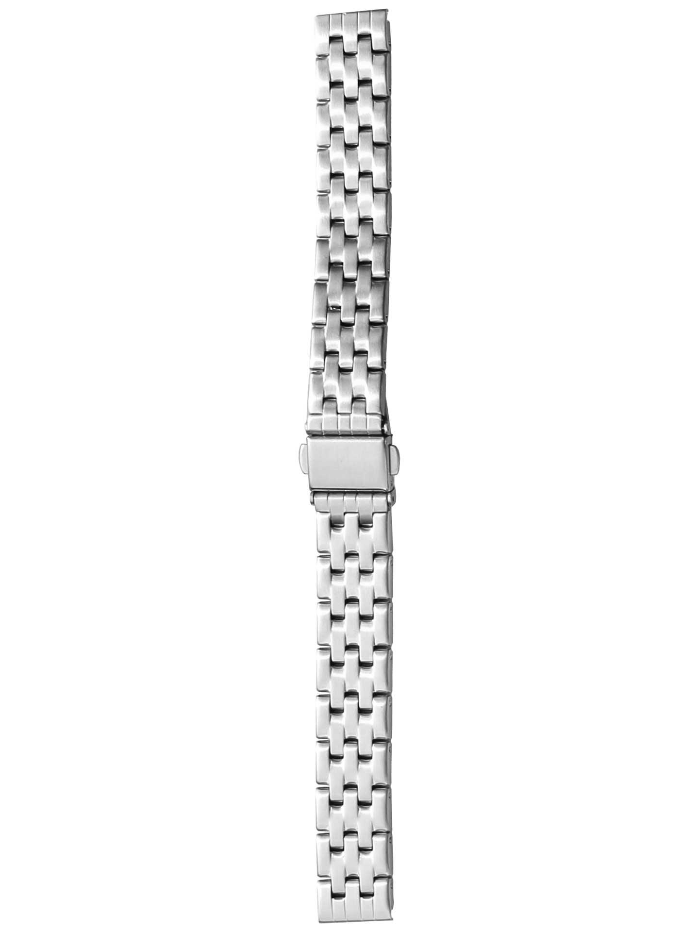 Edelstahlband 14mm halb-massiv Silberfarbig