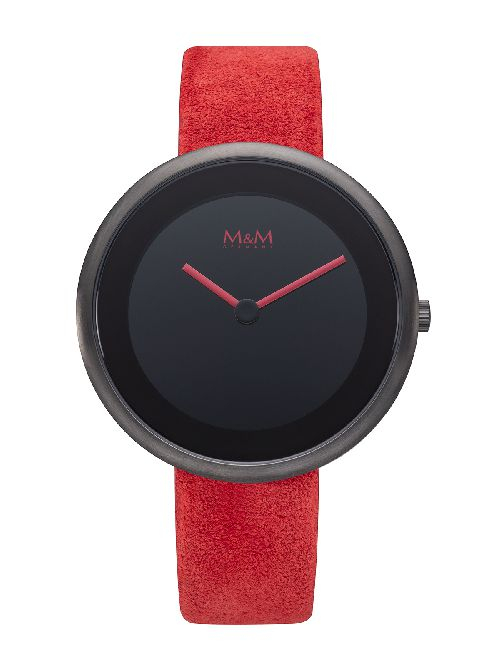 M&M - Damenuhr Schwarz Rot
