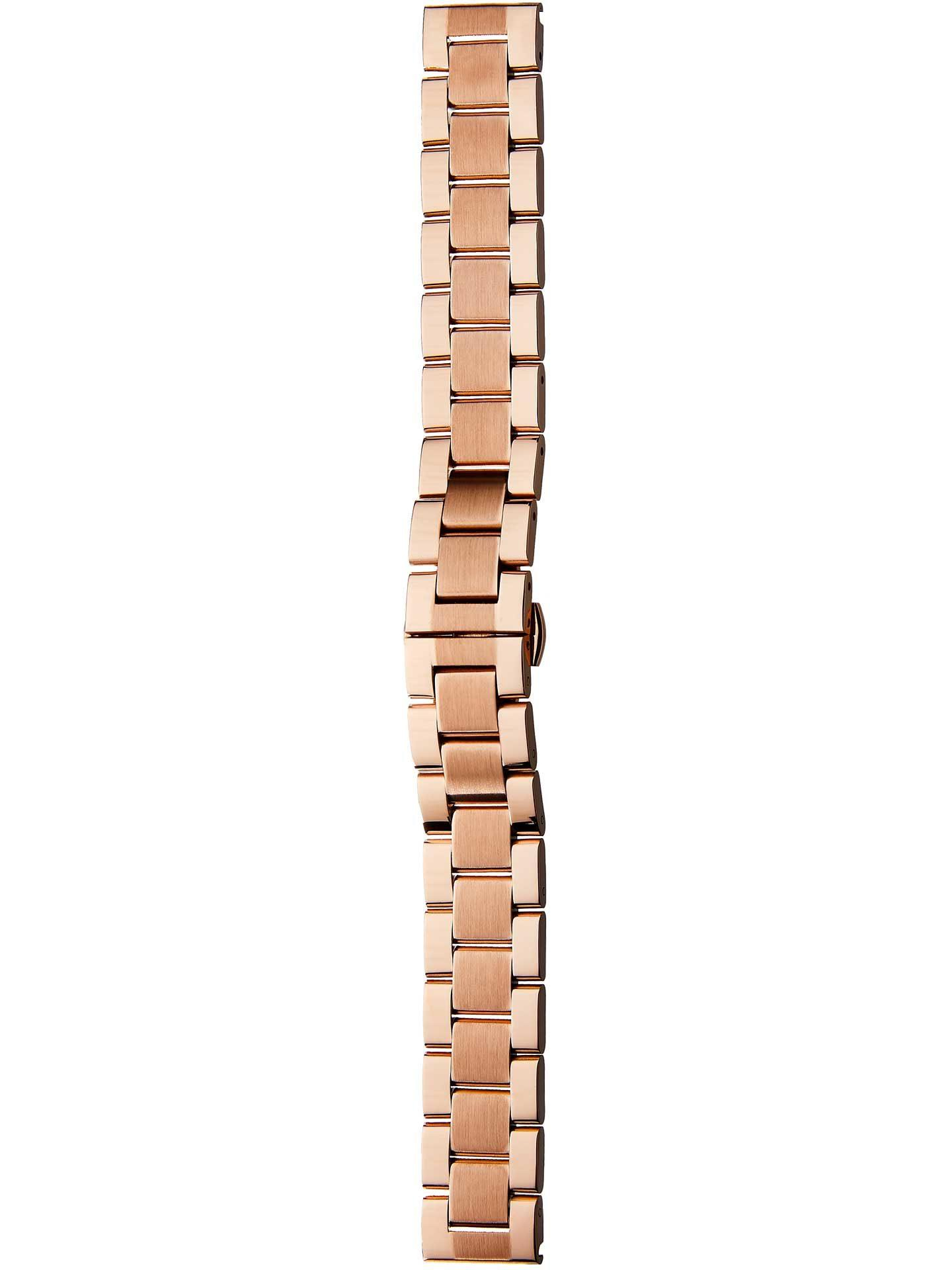 Edelstahlband 18mm roséfarbig massiv