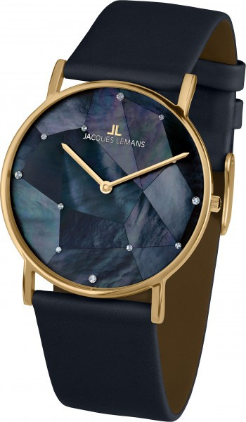 Jacques Lemans - Leder Dunkelblau Index