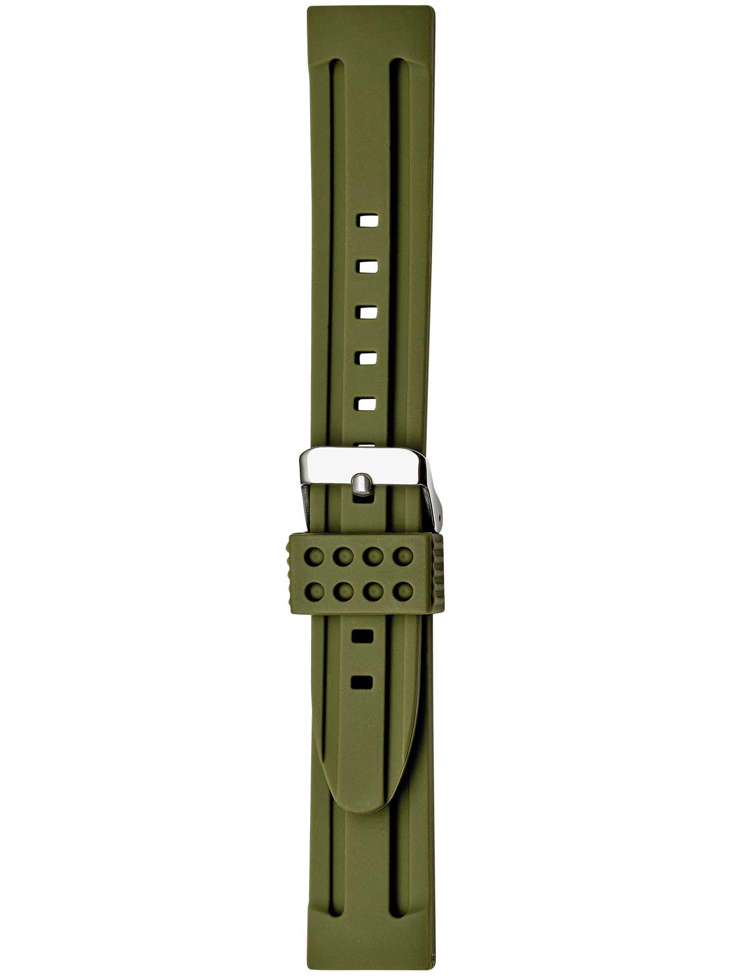 Silikonband 18mm Olivegrün