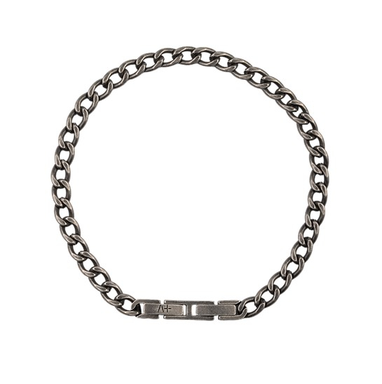 Across - Herrenarmband Edelstahl grau